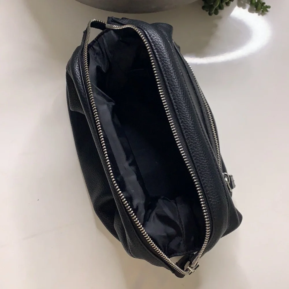 Calvin Klein pebble black travel Toiletry carry bag